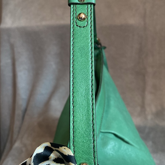 💚ETIENNE AIGNER💚Vintage Large Green Shoulder Bag/Scarf Included/EUC - Picture 12 of 13